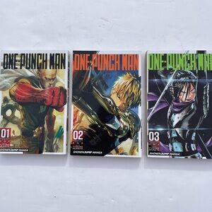 One punch man Manga Vol 1-3 Viz Media Paperback
